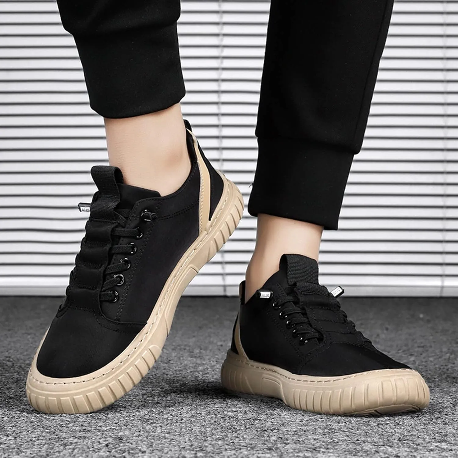Men's Casual Sneakers 2024 Jogging Shoes Non-Slip Walking Shoes Trail Running Shoes Comfortable Orthopedic Shoes