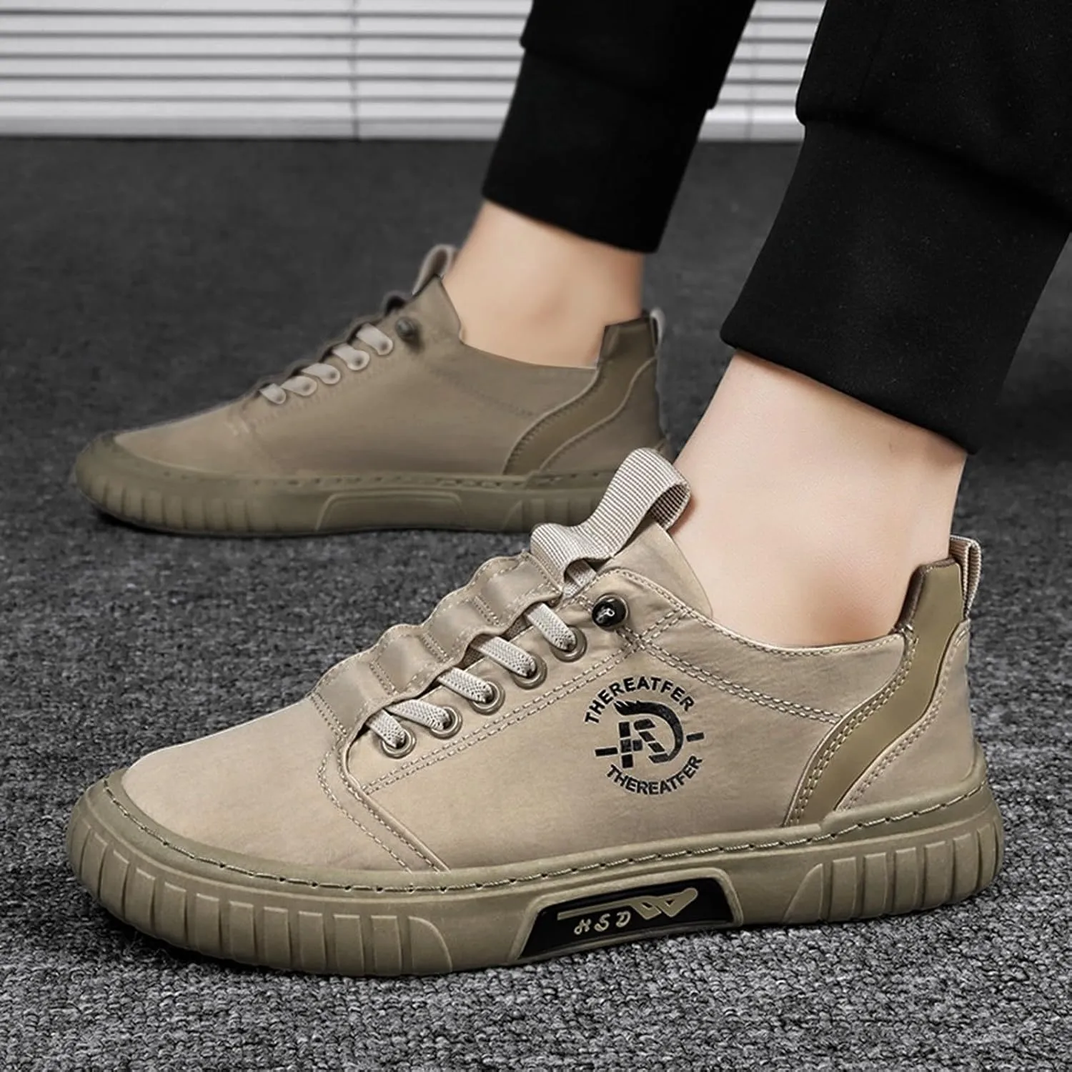 Men's Casual Sneakers 2024 Jogging Shoes Non-Slip Walking Shoes Trail Running Shoes Comfortable Orthopedic Shoes