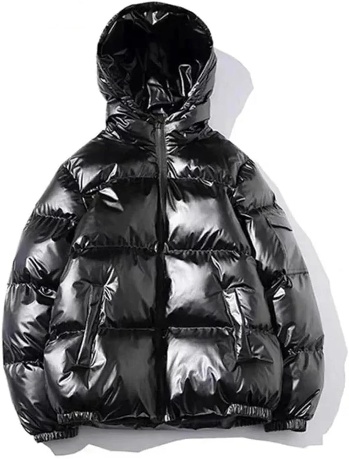 Mens Coats And Jackets Women Harajuku Parkas Cotton Padded Hooded Bright Jackets