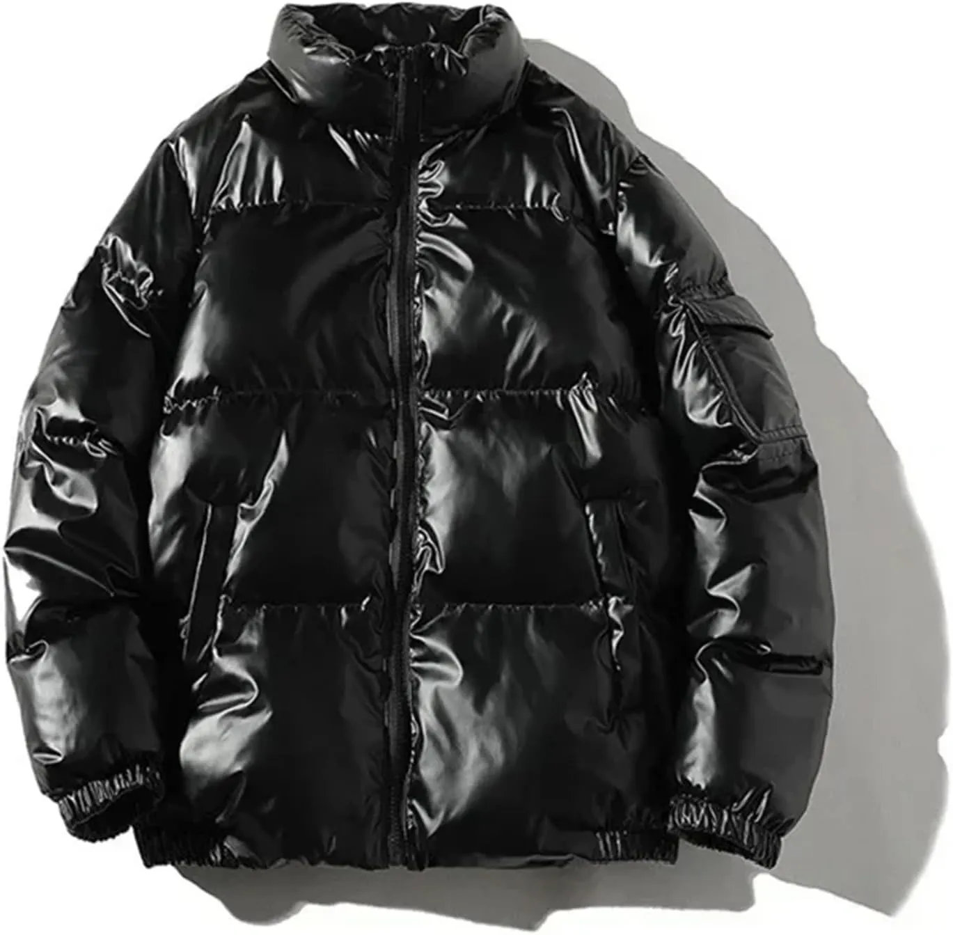 Mens Coats And Jackets Women Harajuku Parkas Cotton Padded Hooded Bright Jackets