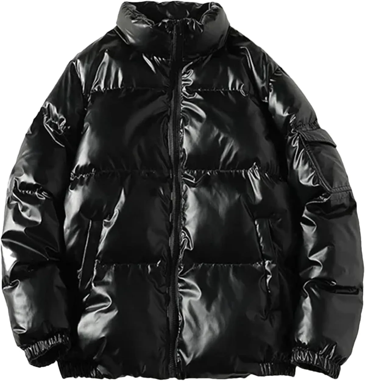 Mens Coats And Jackets Women Harajuku Parkas Cotton Padded Hooded Bright Jackets