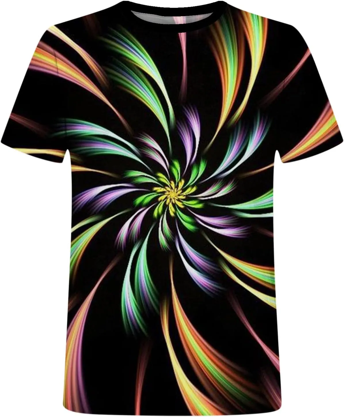 Mens Fashion 3D Print T-Shirts 2023 Casual Summer Tops Funny Graphics Pattern Crewneck Short Sleeve Tees for Men