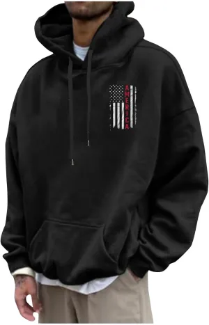 Mens Graphic Hoodies Oversized Lightweight Loose Printed Hooded Casual Fashion Sports Sweatshirt Fleece