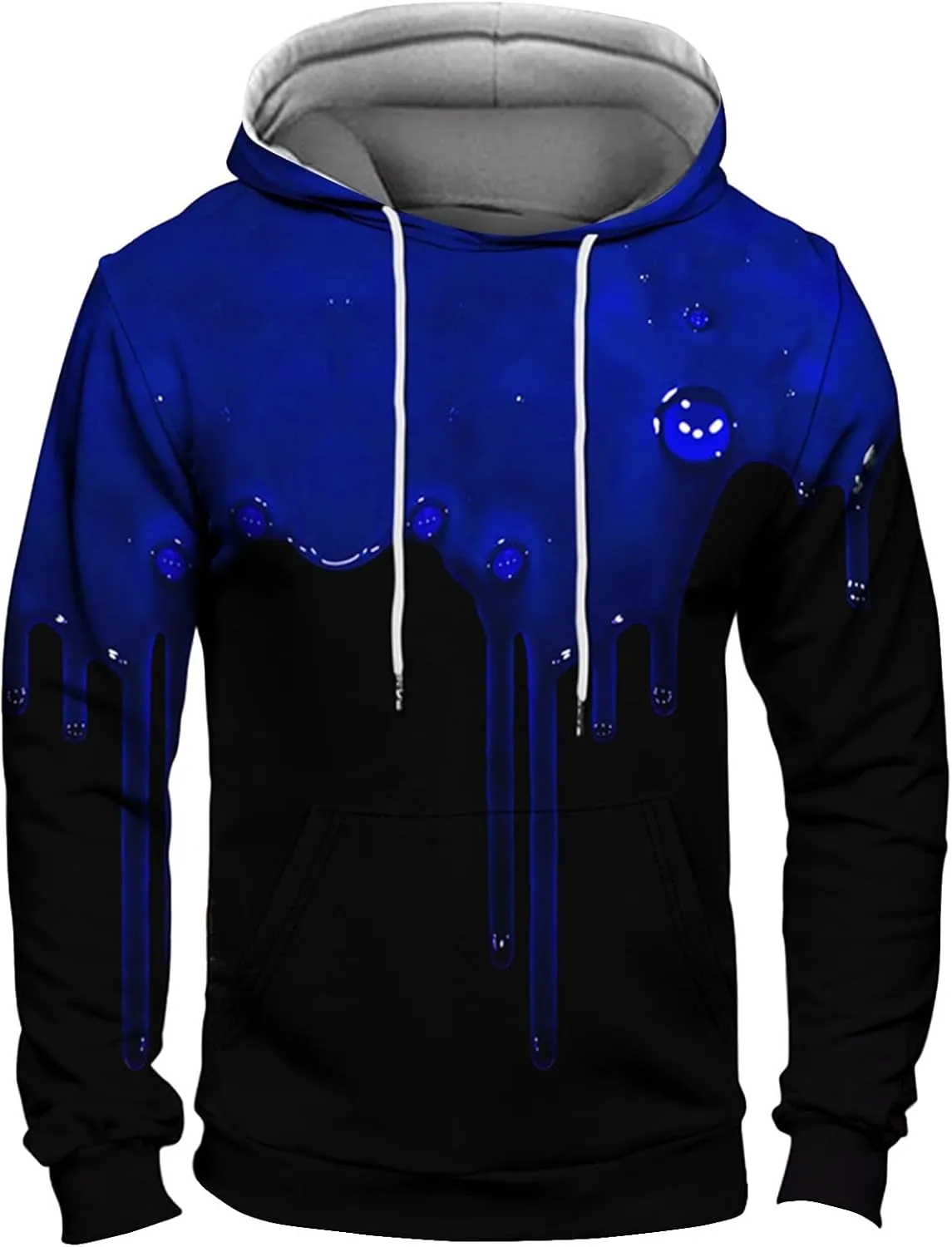 Men's Gym Workout Active Long Sleeve Pullover Lightweight Hoodie Casual Hooded Sweatshirts, M-6XL