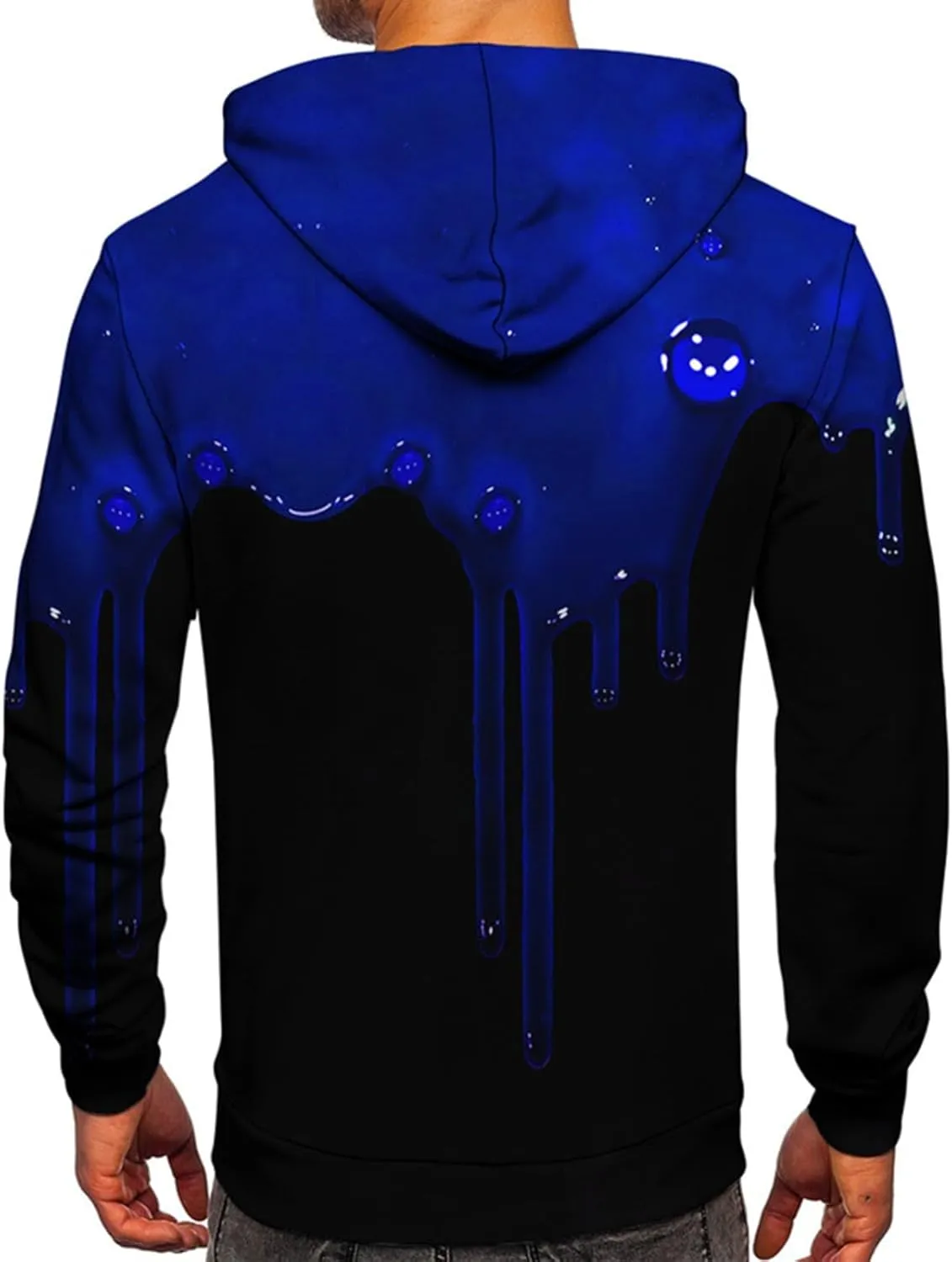 Men's Gym Workout Active Long Sleeve Pullover Lightweight Hoodie Casual Hooded Sweatshirts, M-6XL
