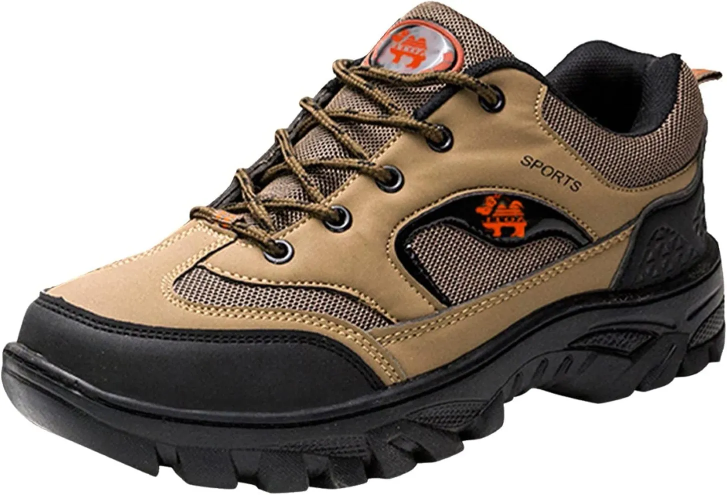 Mens Hiking Shoes Outdoor Walking Shoes Breathable Trekking Trails Shoes Low Top Sneakers Lightweight Walking Shoes