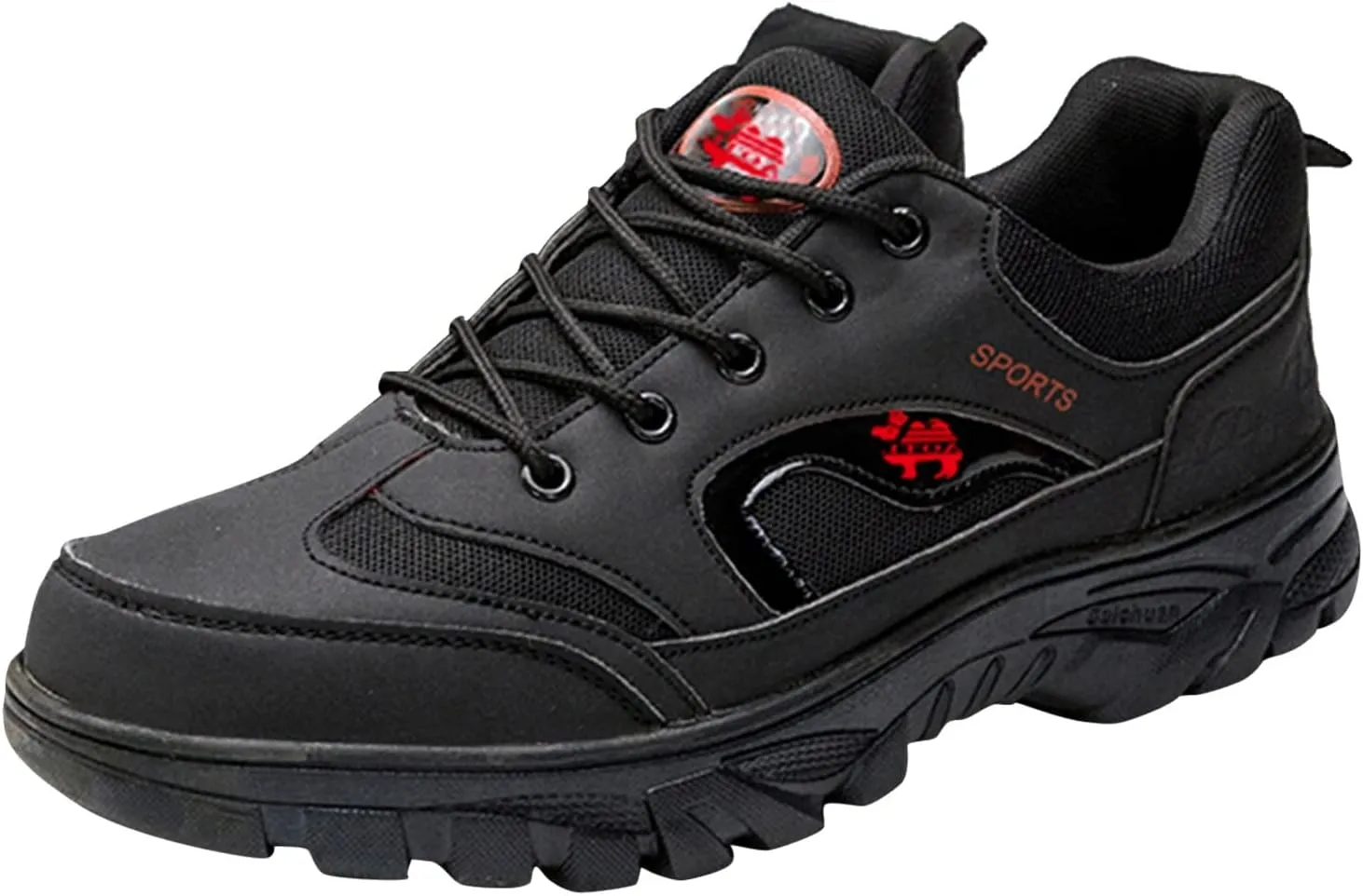 Mens Hiking Shoes Outdoor Walking Shoes Breathable Trekking Trails Shoes Low Top Sneakers Lightweight Walking Shoes