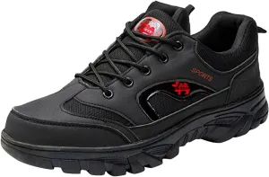 Mens Hiking Shoes Outdoor Walking Shoes Breathable Trekking Trails Shoes Low Top Sneakers Lightweight Walking Shoes