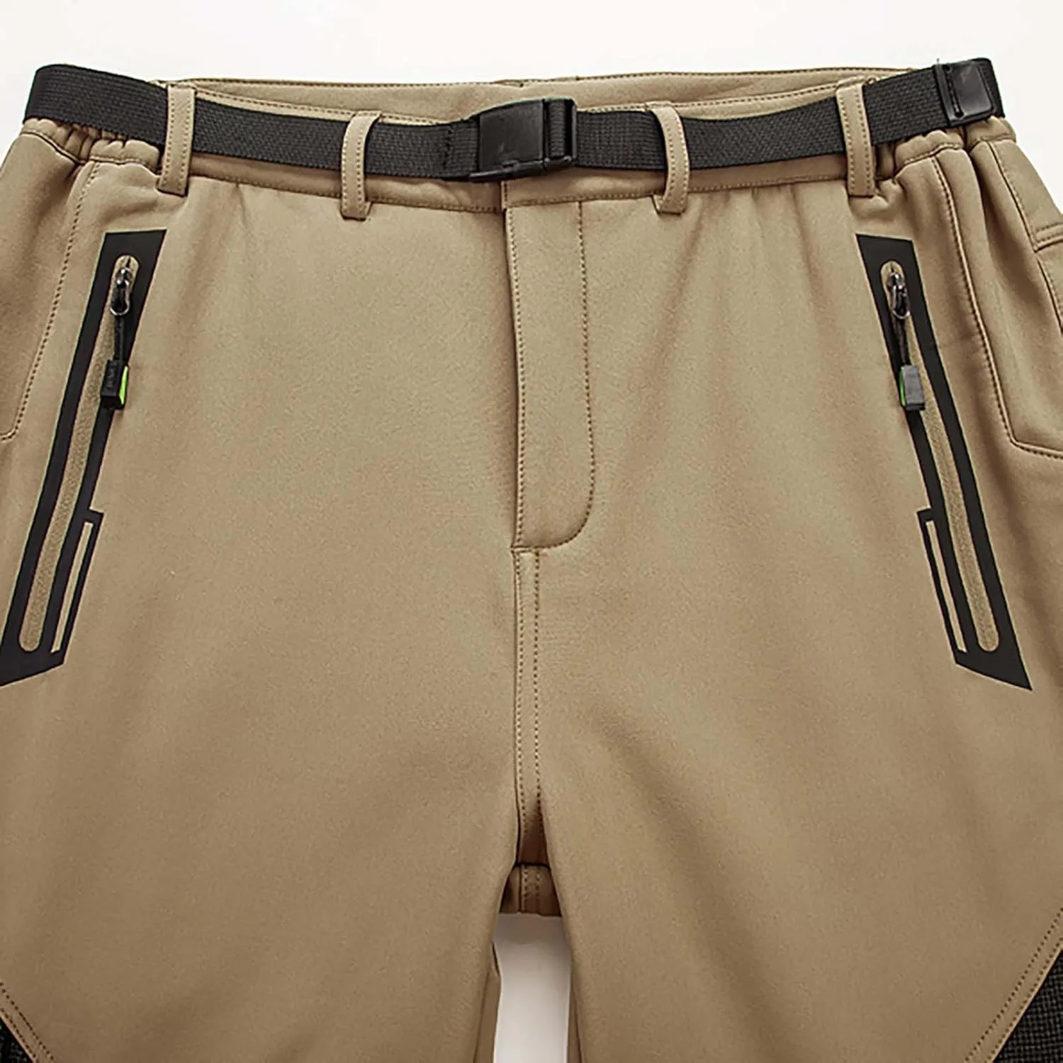Men's Hiking Tactical Trousers Stretch Casual Travel Pants with Zip Pockets Sport Pants Quick Dry Windproof Sportswear