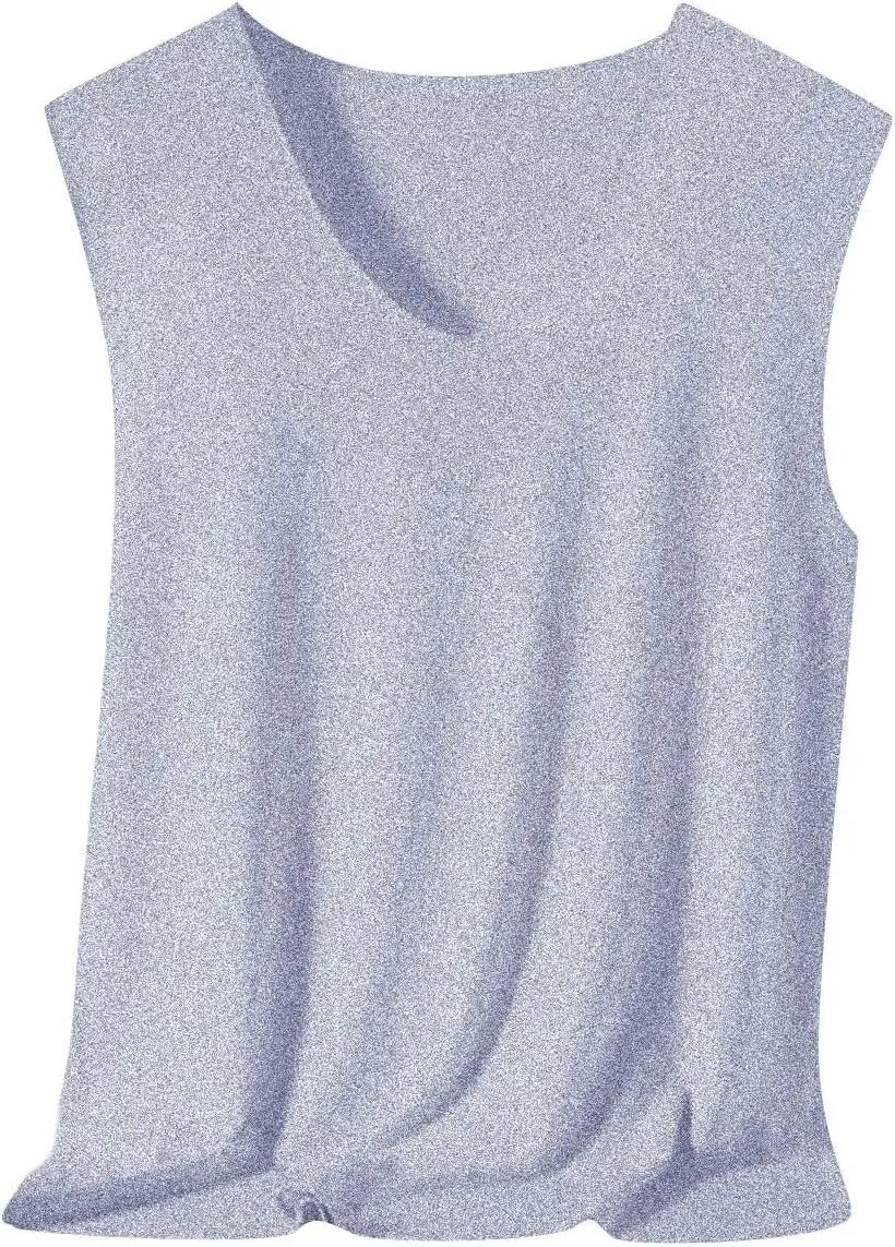 Mens Ice Silk Tank Tops V Neck Sleeveless Solid Traceless Breathable Quick Dry Bodybuilding Undershirts Workout Sport Shirts