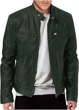 Mens Leather Jacket Fashion Men Autumn Winter Warm Casual Leather Zipper Long Sleeve Jacket Coat
