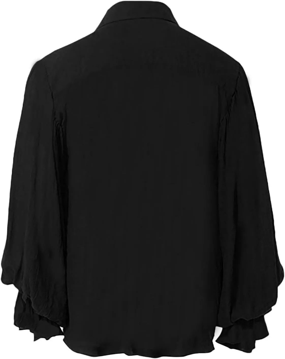 Mens Medieval Pirate Shirts, Steampunk Retro Renaissance Viking Long Sleeve Lace Up Mercenary Halloween Tops