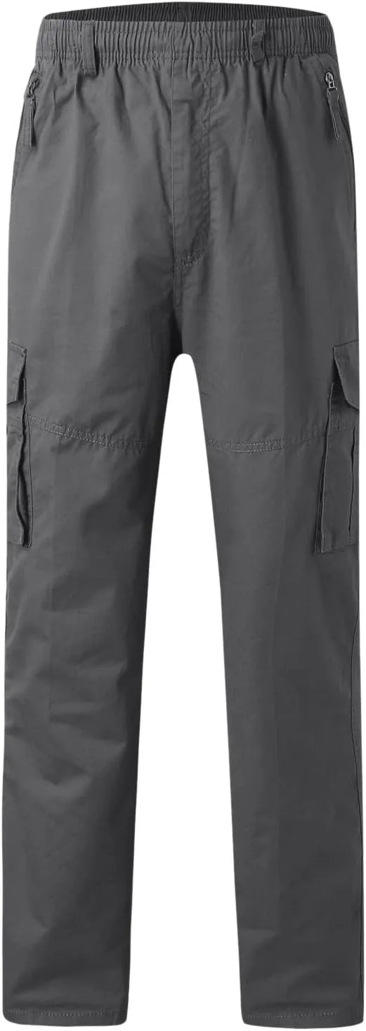 Mens Multi Pockets Cargo Pants Hiking Combat Work Outdoor Trousers Ripstop Wild Cargo Pants with Pockets