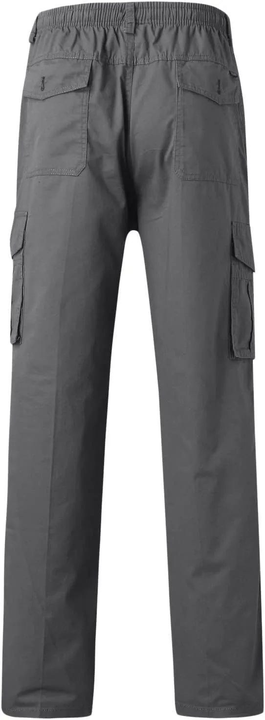 Mens Multi Pockets Cargo Pants Hiking Combat Work Outdoor Trousers Ripstop Wild Cargo Pants with Pockets