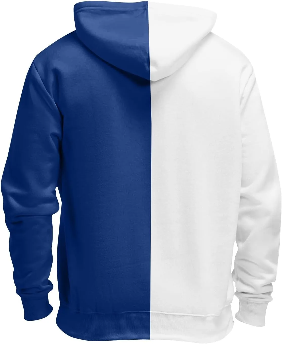 Men's Novelty Color Block Hooded Sweatshirts Full Zip Jacket Outerwear with Pocketplus Size Sweatshirt