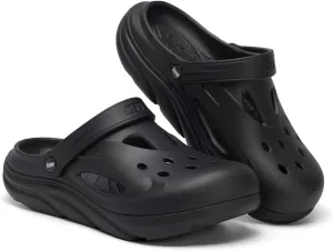 Mens Orthotic Clogs Garden Shoes Recovery Sport Sandals Arch Support Slip-on Mules Outdoor Beach Slippers Recovery Plantar Fasciitis Orthotic Slides