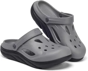 Mens Orthotic Clogs Garden Shoes Recovery Sport Sandals Arch Support Slip-on Mules Outdoor Beach Slippers Recovery Plantar Fasciitis Orthotic Slides