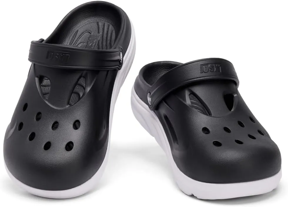 Mens Orthotic Clogs Garden Shoes Recovery Sport Sandals Arch Support Slip-on Mules Outdoor Beach Slippers Recovery Plantar Fasciitis Orthotic Slides