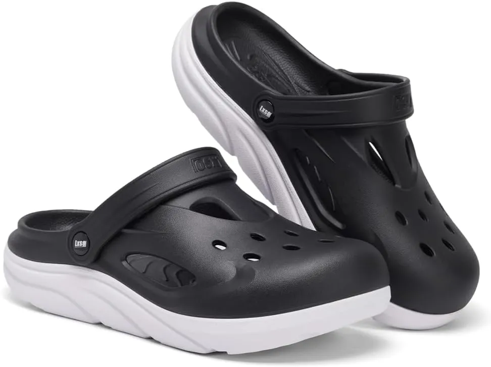 Mens Orthotic Clogs Garden Shoes Recovery Sport Sandals Arch Support Slip-on Mules Outdoor Beach Slippers Recovery Plantar Fasciitis Orthotic Slides