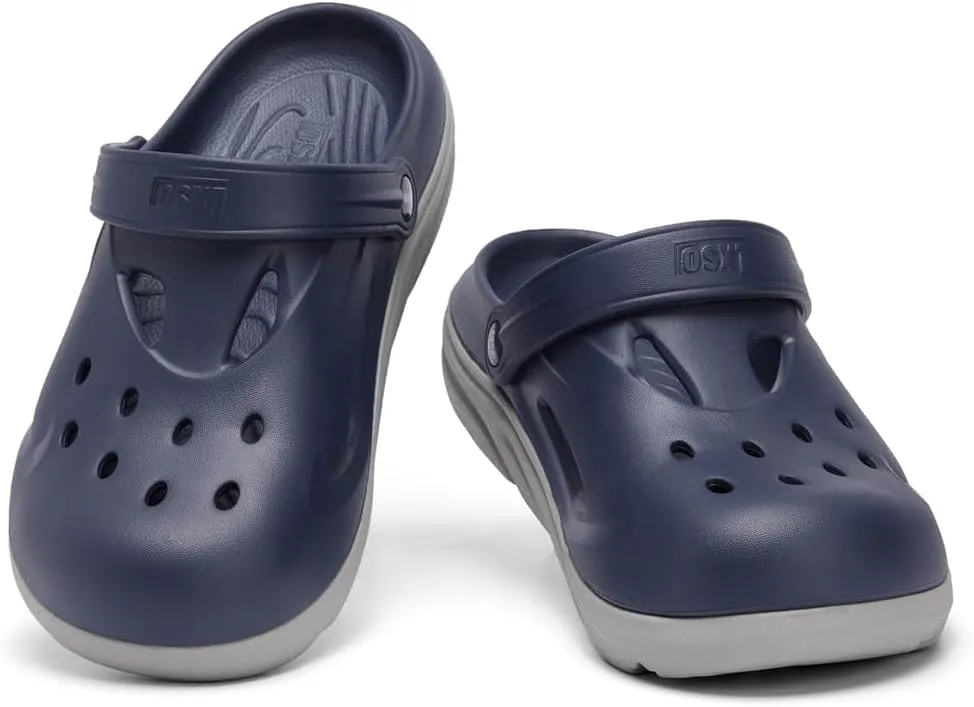 Mens Orthotic Clogs Garden Shoes Recovery Sport Sandals Arch Support Slip-on Mules Outdoor Beach Slippers Recovery Plantar Fasciitis Orthotic Slides