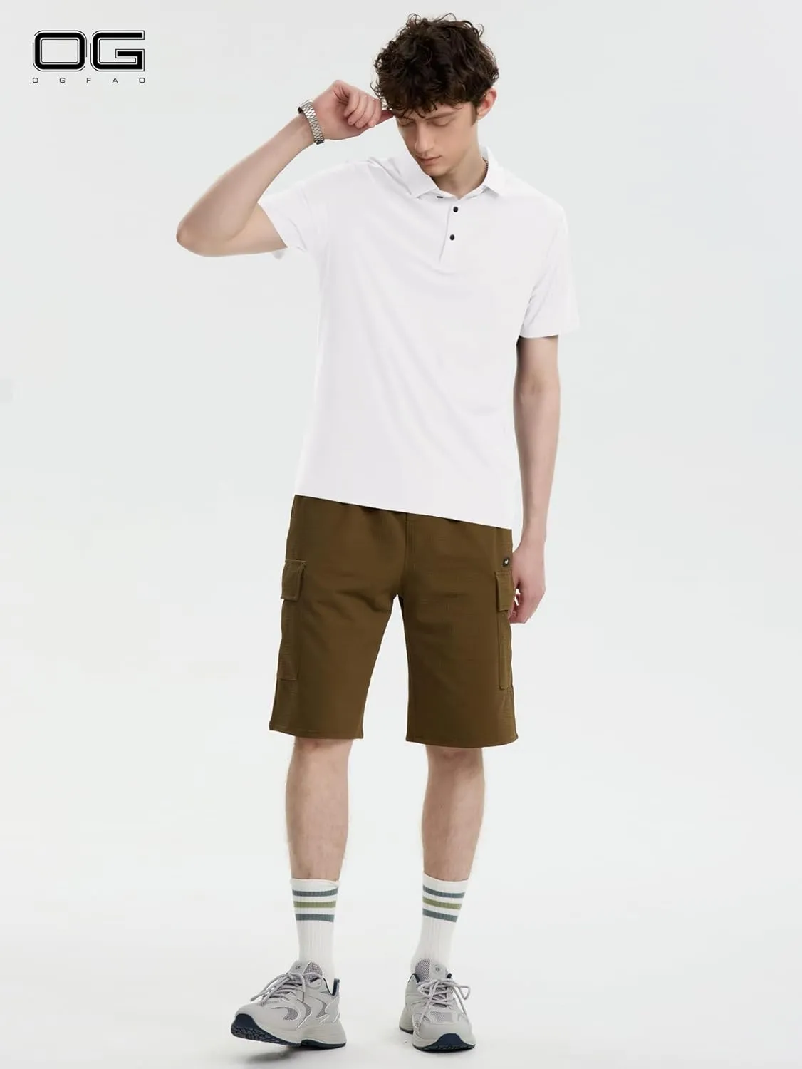 Men's Polo Shirts Short Sleeve Golf Shirts Slim Fit Muscle Quick Dry Casual Dry Fit T Shirts