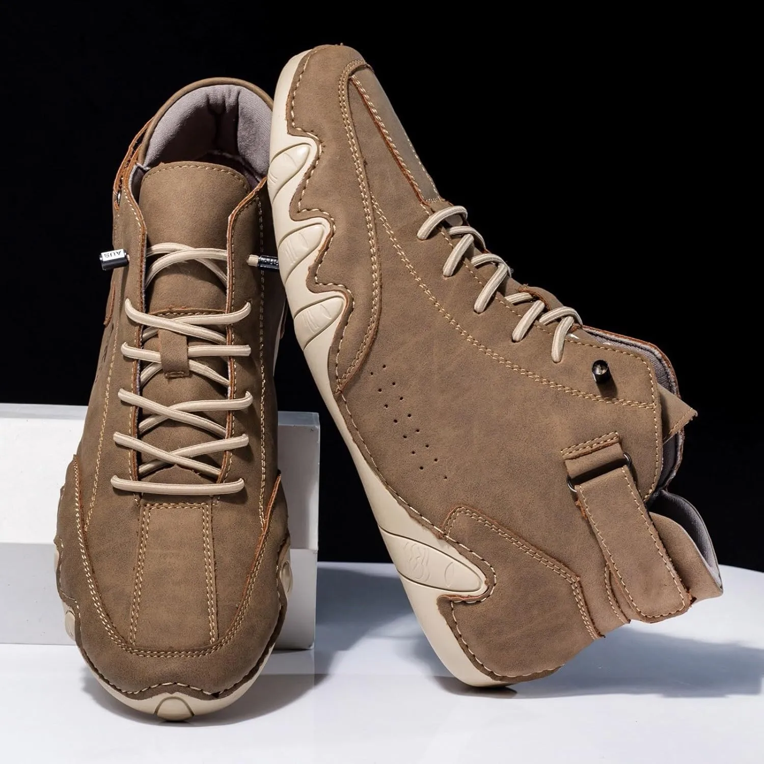 Men's Slip Shoes Couple's Foreign Trade High Top Boots Men and Women Leisure Short Boots Shoes Casual Men