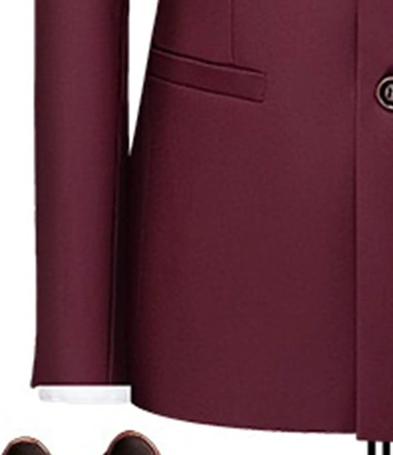 Men's Suits Stand Mandarin Collar Suit 2 Piece Men Suits Slim Fit Chinese Tunic Suits Solid Jacket Set