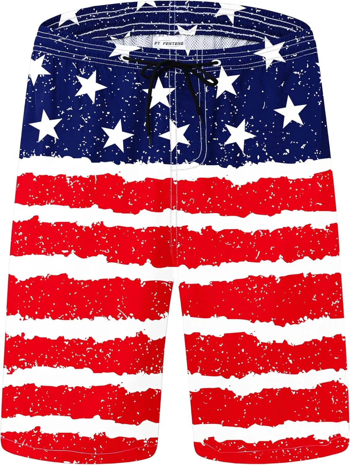 Mens Swim Trunks Quick Dry Board Shorts with Mesh Lining, Breathable Fit Hawaii Beach Shorts Swimwear Bathing Suits