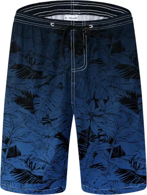 Mens Swim Trunks Quick Dry Board Shorts with Mesh Lining, Breathable Fit Hawaii Beach Shorts Swimwear Bathing Suits