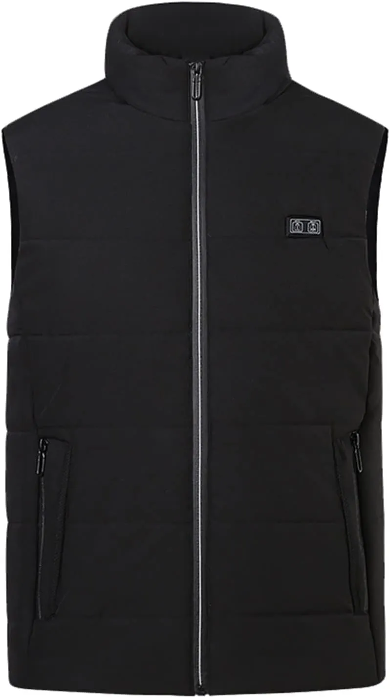 Men'S Vest Warm Vest Solid Color Loose Coat Men Black Vest Light Weight Vest Men Mens Fleece Vests With