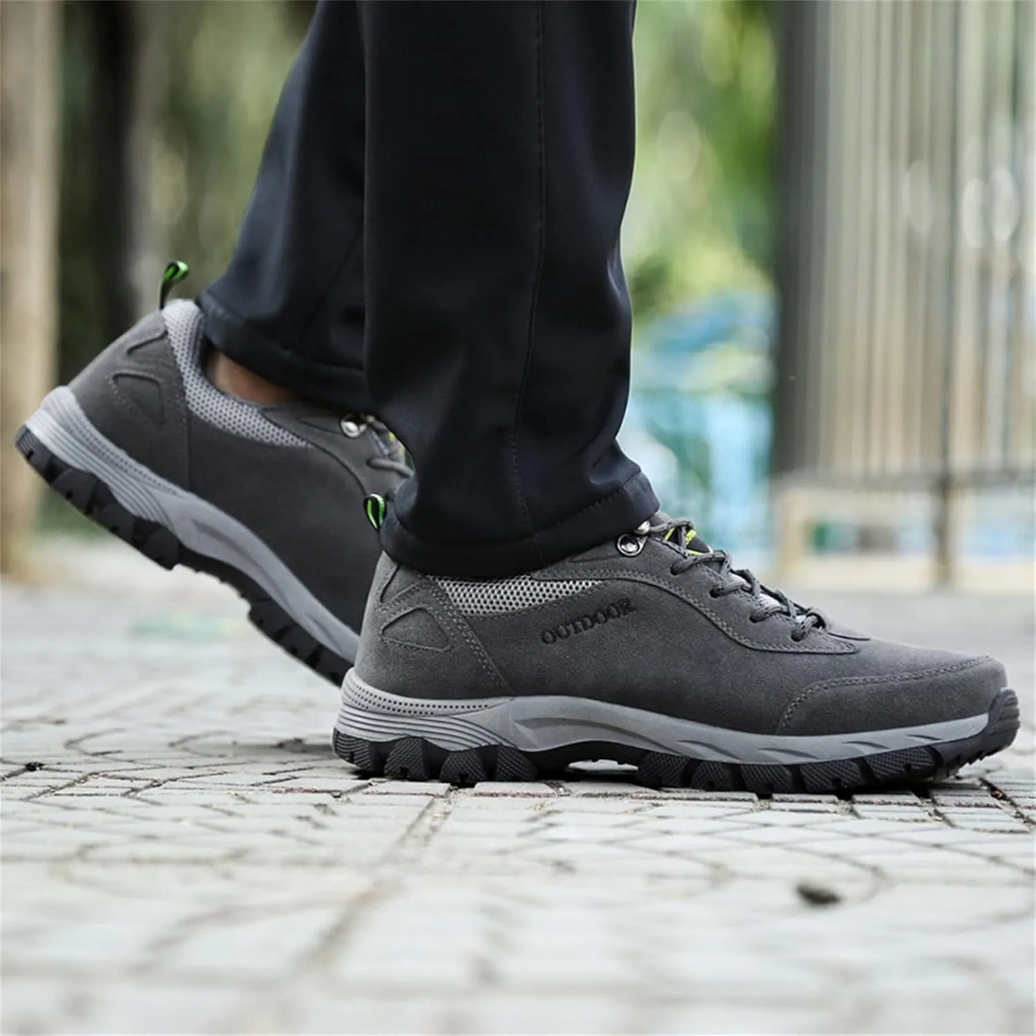 Men's Walking Shoes Non-Slip Orthopedic Shoes Waterproof Hiking Shoes Breathable Walking Shoes with Arch Support