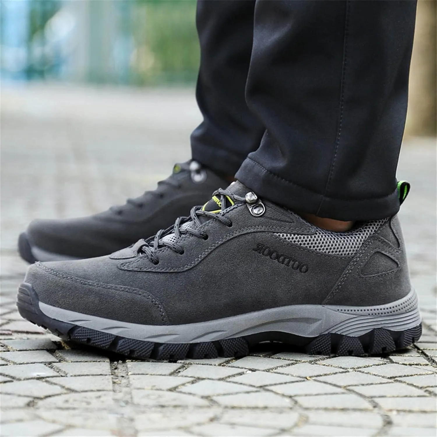 Men's Walking Shoes Non-Slip Orthopedic Shoes Waterproof Hiking Shoes Breathable Walking Shoes with Arch Support
