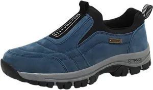 Men's Wide Hiking Shoes Lightweight Walking Shoes Waterproof Work Shoes for Outdoor Trailing Trekking Camping