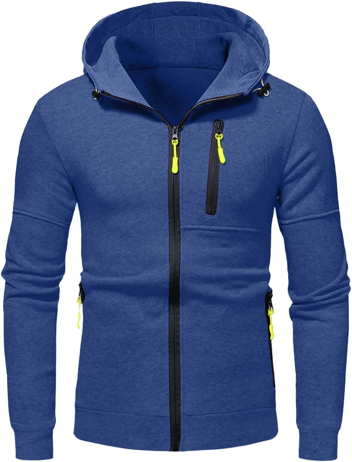 Mens Zip Up Hoodies Heavyweight Fleece Sports Track Jackets Sweatshirts for Gym Running