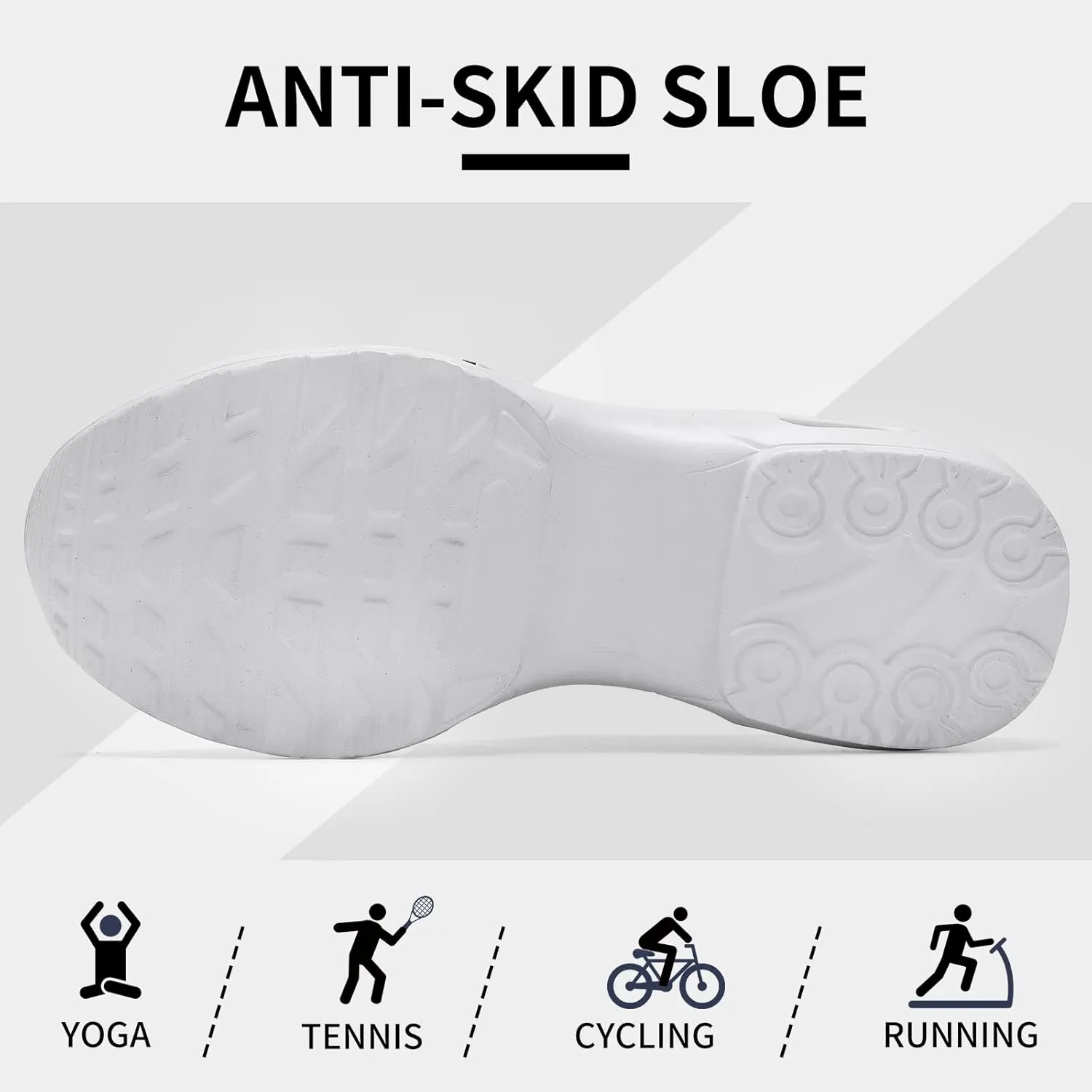 Mesh Sneakers for Women - Non Slip, Slip On, Sock Sneakers - Light Weight, Air Cushion Running, Work Shoes