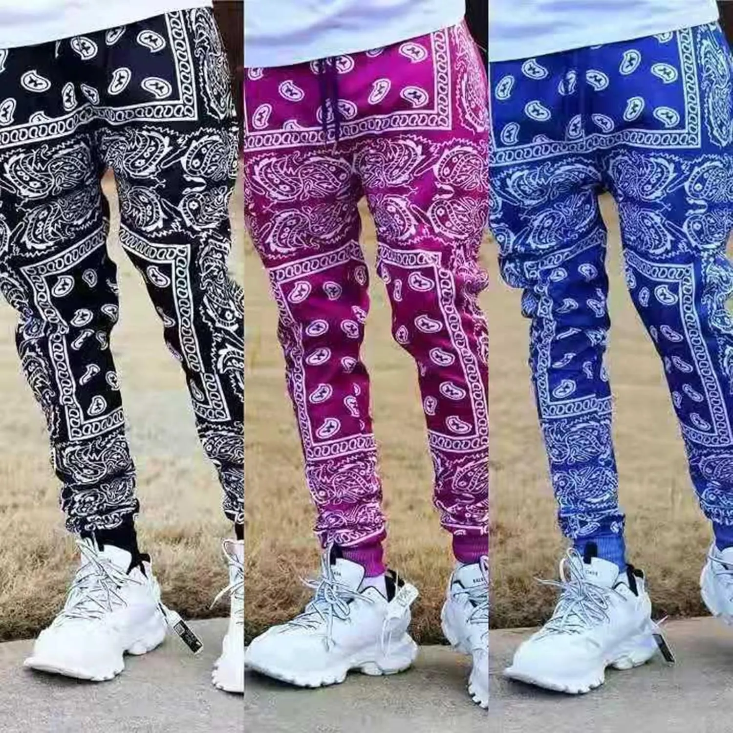 MIDOO Cargo Pants Men Casual Drawstring Chino Cargo Pants Lightweight Pants Outdoor Twill Track Jogging Sweatpants Pants