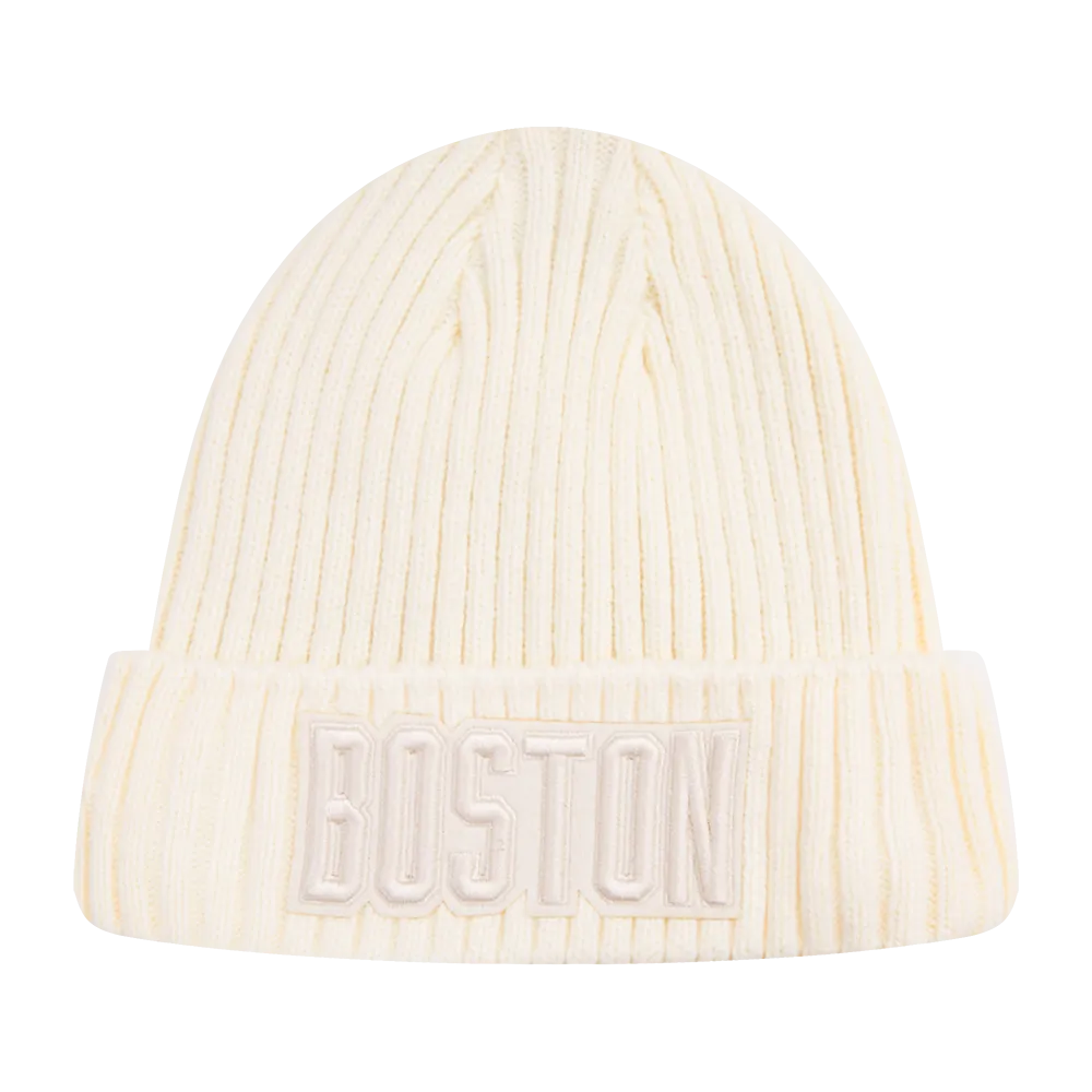 NBA BOSTON CELTICS NEUTRAL BEANIE (EGGSHELL)
