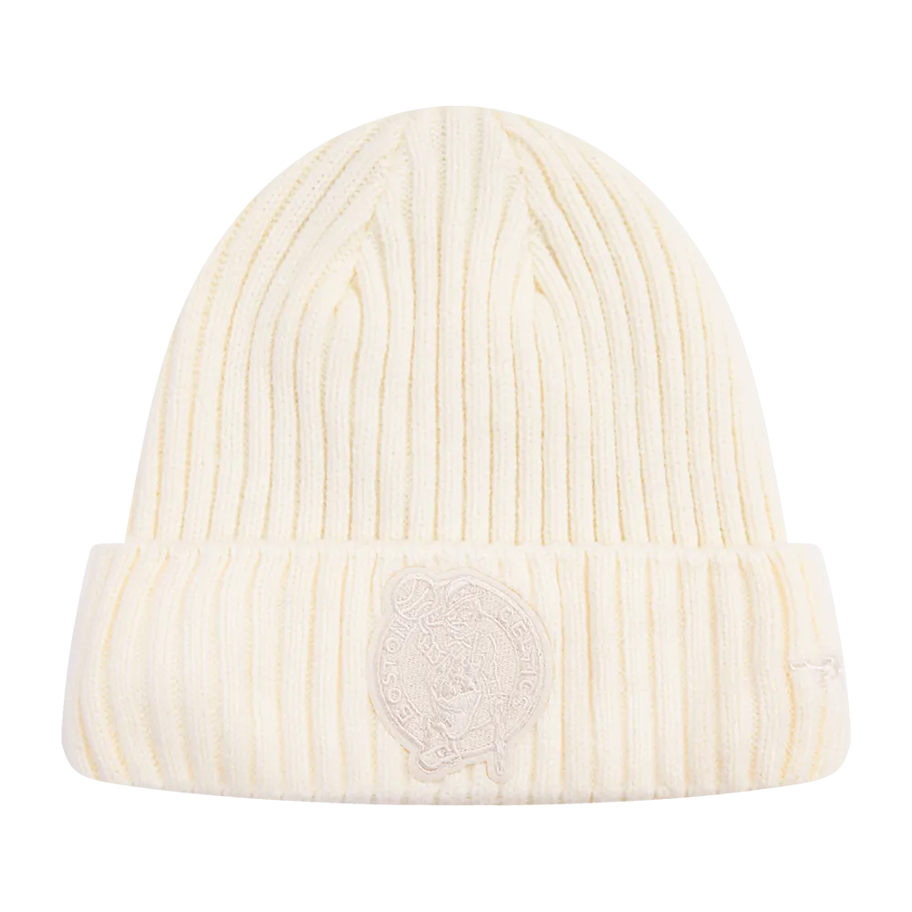 NBA BOSTON CELTICS NEUTRAL BEANIE (EGGSHELL)