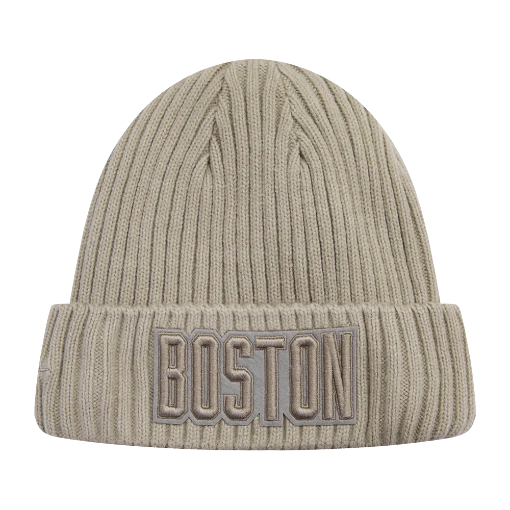 NBA BOSTON CELTICS NEUTRAL BEANIE (TAUPE)