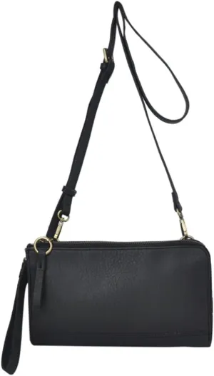 NGIL Faux Leather Crossbody Bag Wristlet Clutch, Shoulder Bag for Women, Wristlet Clutch Purse, Crossbody Bag for Women