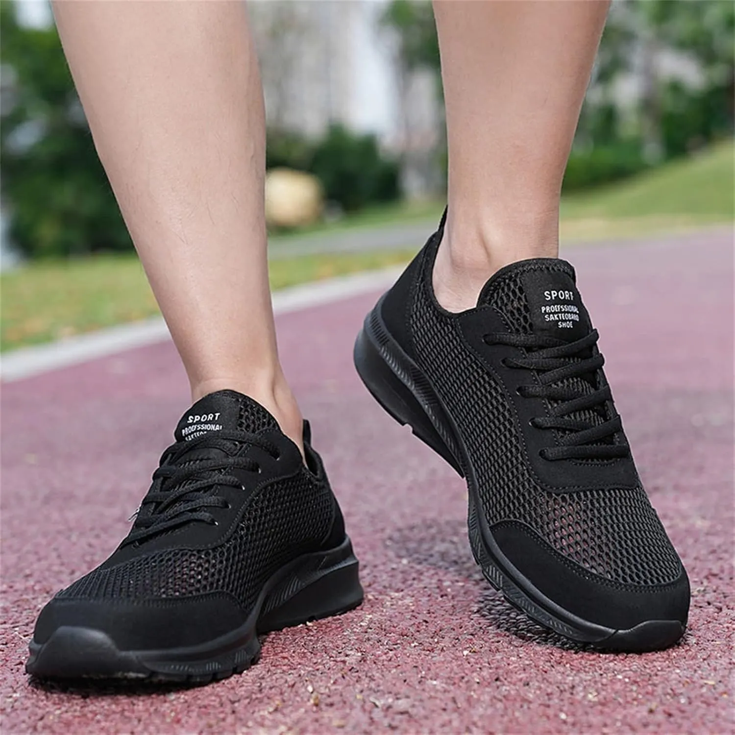 Non Slip Shoes for Men Lightweight Breathable Sneakers Comfortable Work Shoes Walking Shoes for Athletic Tennis Gym