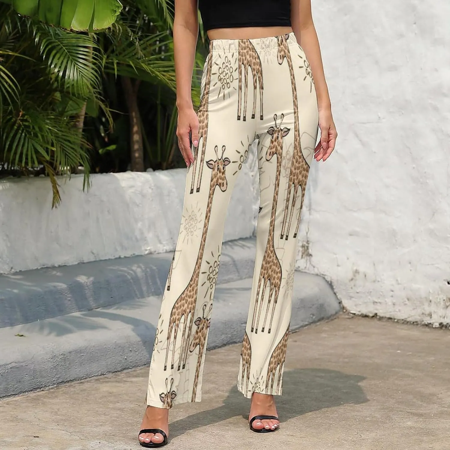 Nugier Women Bell Bottom, Wide Leg Flare Pants Palazzo Trousers Long Pants (XS-XL)