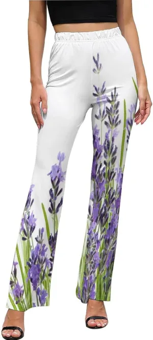 Nugier Women Bell Bottom, Wide Leg Flare Pants Palazzo Trousers Long Pants (XS-XL)