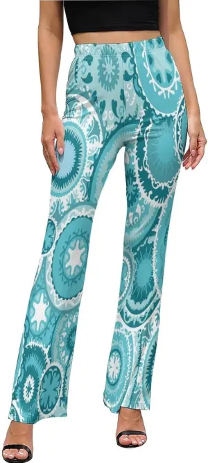 Nugier Women Bell Bottom, Wide Leg Flare Pants Palazzo Trousers Long Pants (XS-XL)
