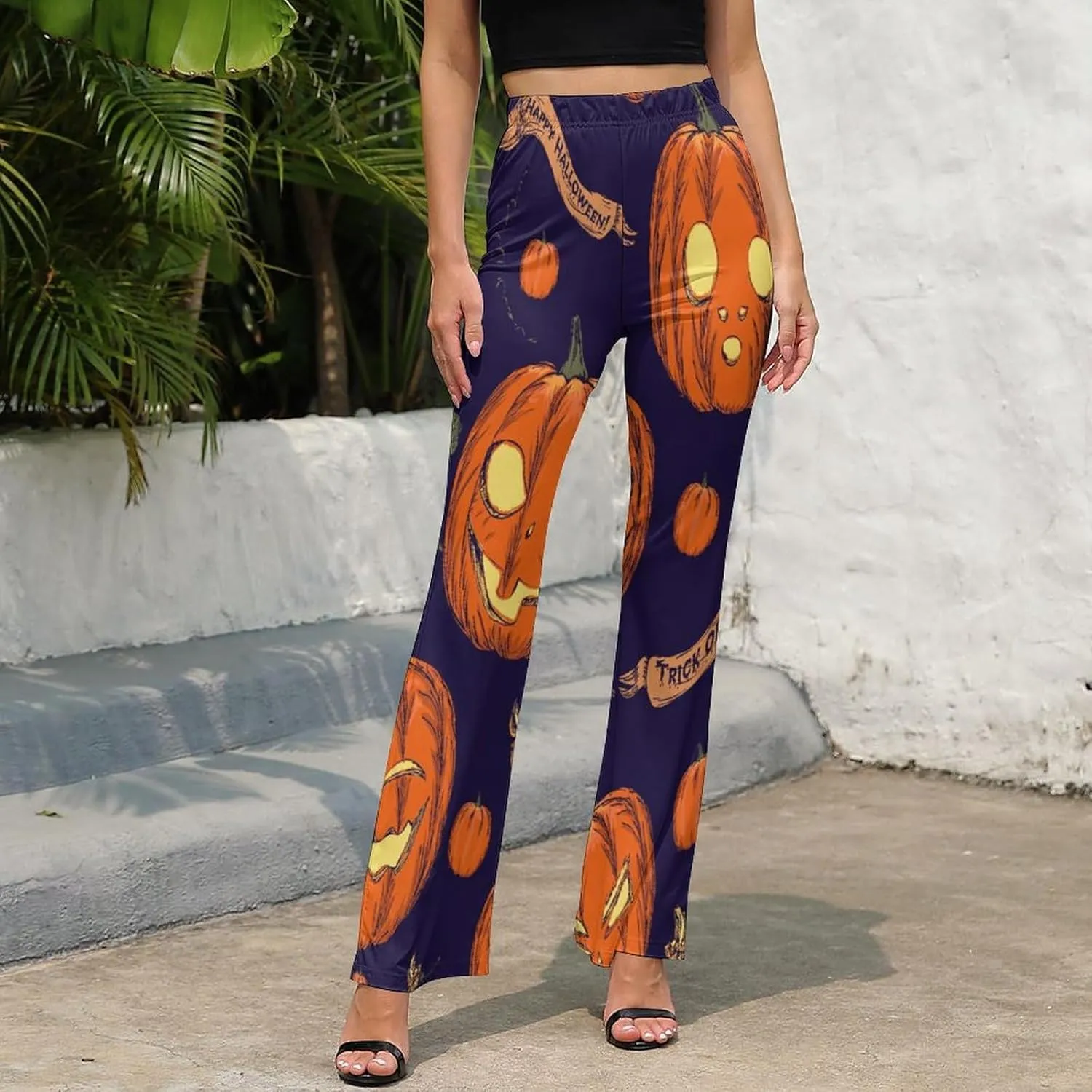 Nugier Women Bell Bottom, Wide Leg Flare Pants Palazzo Trousers Long Pants (XS-XL)
