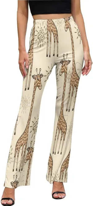 Nugier Women Bell Bottom, Wide Leg Flare Pants Palazzo Trousers Long Pants (XS-XL)
