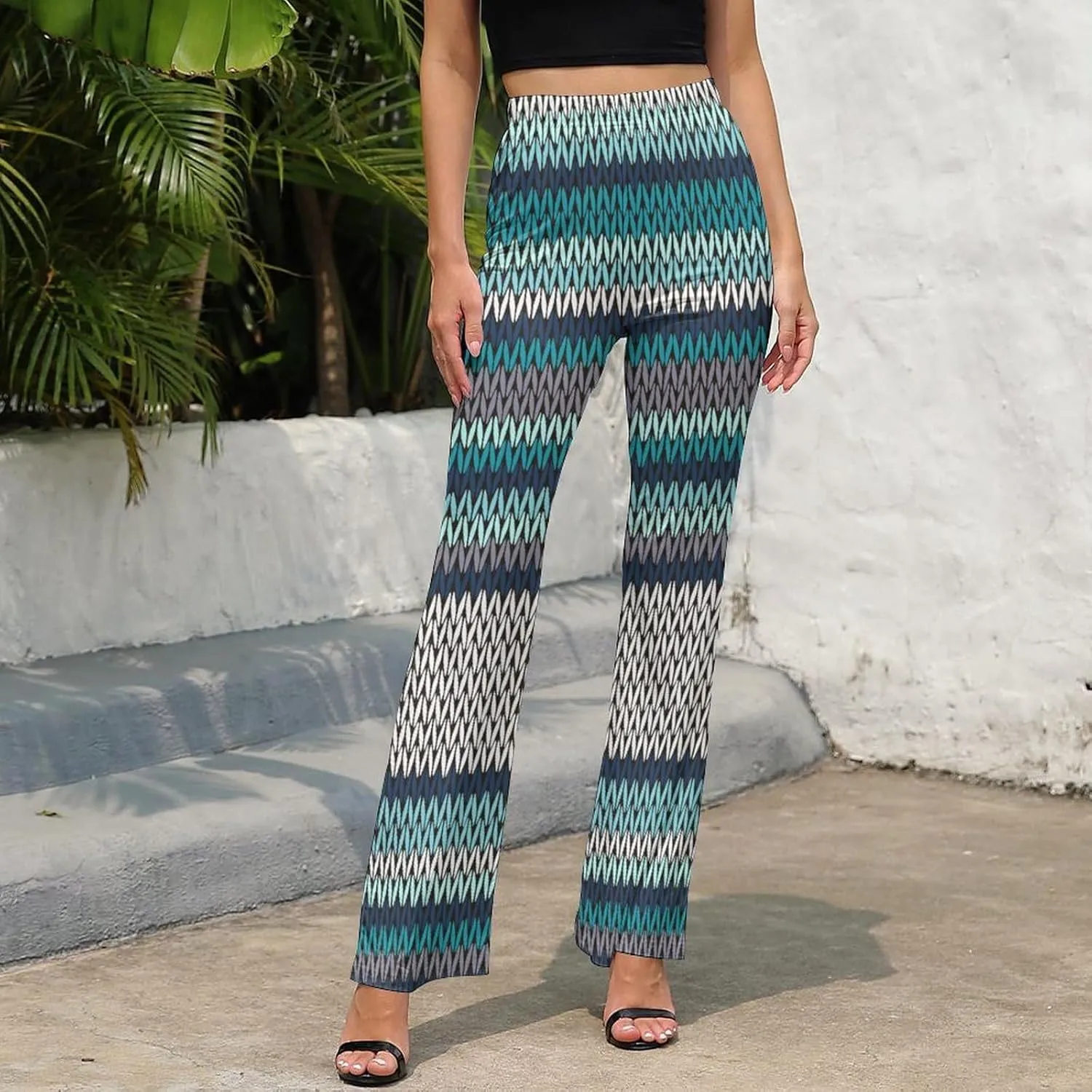 Nugier Women Bell Bottom, Wide Leg Flare Pants Palazzo Trousers Long Pants (XS-XL)
