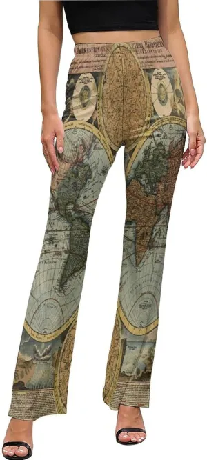Nugier Women Bell Bottom, Wide Leg Flare Pants Palazzo Trousers Long Pants (XS-XL)