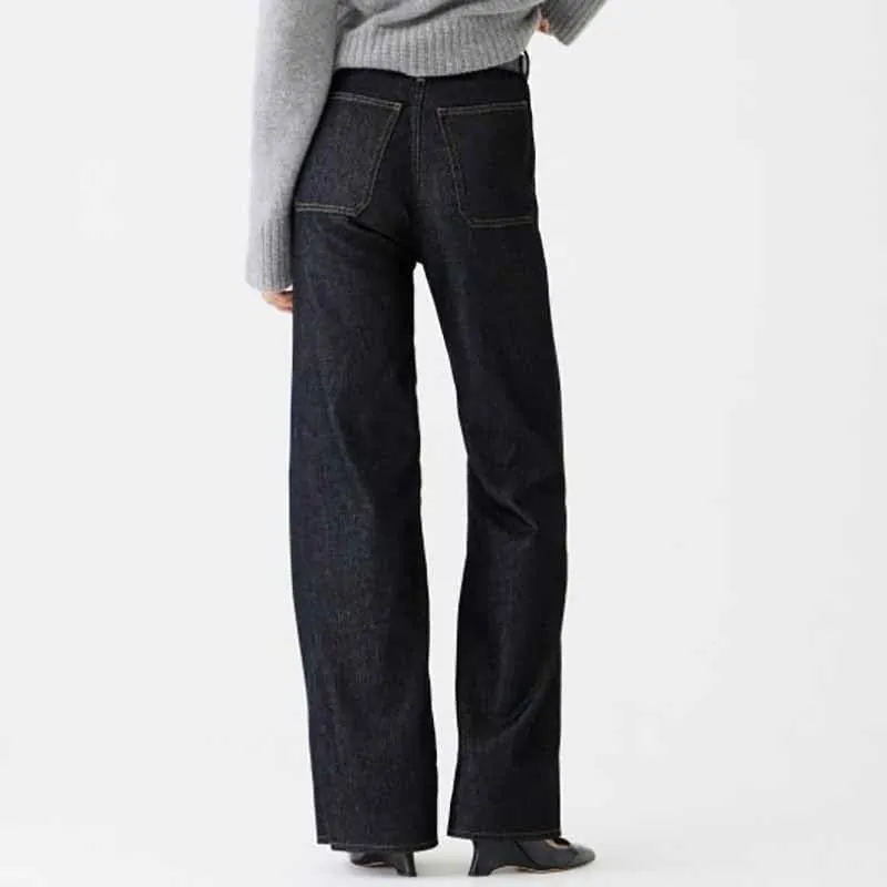 Oprah's Favorite - Tummy Control Sailor Wide Leg Trouser | Chiccurva Jeans | Wide Leg Cropped Denim Pants