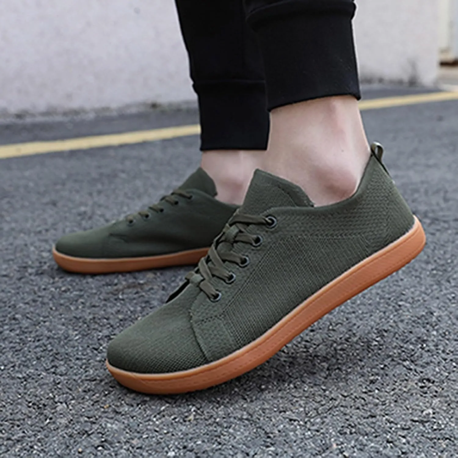 Orthopedic Shoes for Women Jazz Shoes Lace-up Sneakers Modern Dance Shoes Air Cushion Platform Walking Dance Shoes